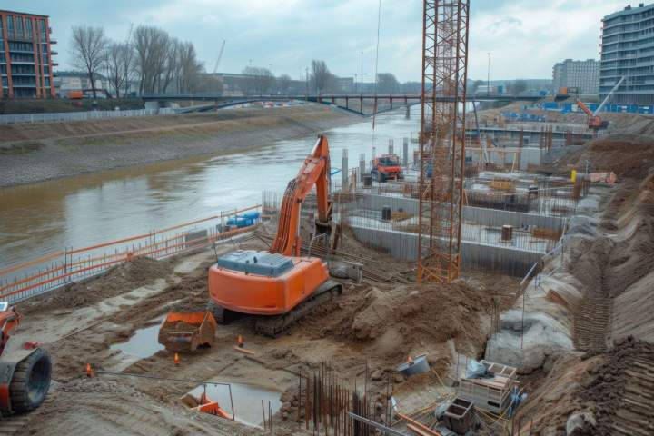 Chantier de construction-équipements Créon